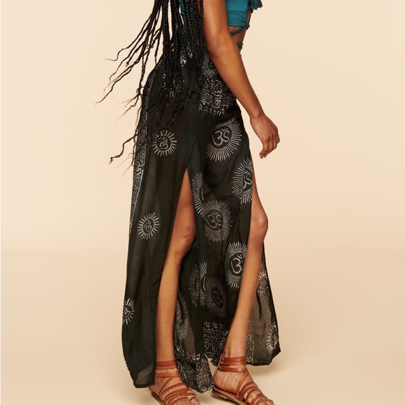 NWT🖤Earthbound Trading Om Faux Wrap Pants S - Picture 3 of 4